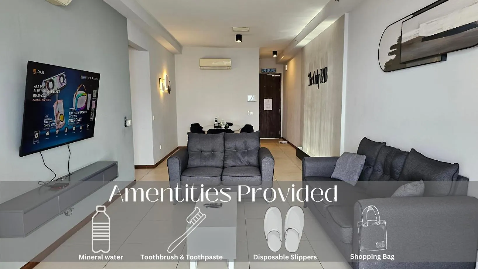 Family Seaview Suite With 3 Rooms By The Only Bnb Tanjung Tokong